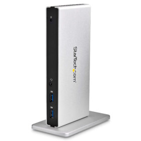 תחנת עגינה USB 3.0 עם צג כפול עם DVI ומעמד אנכי בצבע לבן StarTech USB3SDOCKHDV (5)