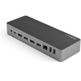 תחנת עגינה אוניברסלית היברידית למחשב USB-C ו-USB-A ברזולוצייה 4K60Hz בצבע אפור StarTech DK30C2DPEP (3)