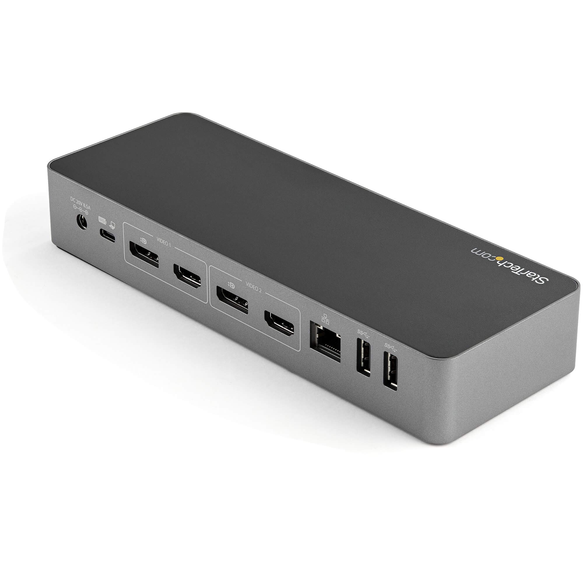 תחנת עגינה אוניברסלית היברידית למחשב USB-C ו-USB-A ברזולוצייה 4K60Hz בצבע אפור StarTech DK30C2DPEP (3)