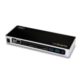 תחנת עגינה היברידית USB 3.0 עבור מחשבים ניידים ברזולוצייה 4K 60Hz בצבע שחור StarTech DK30A2DH (2)