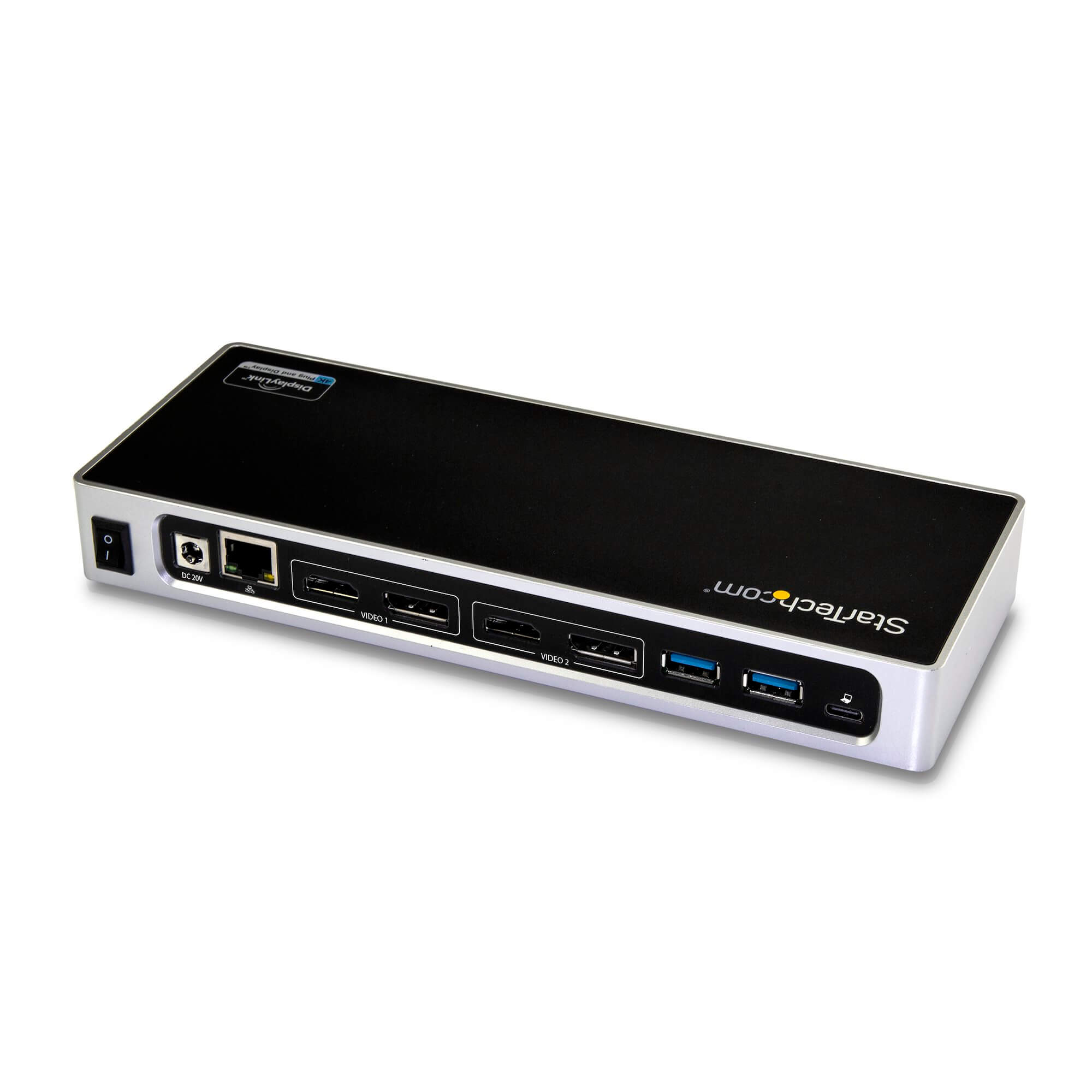 תחנת עגינה היברידית USB 3.0 עבור מחשבים ניידים ברזולוצייה 4K 60Hz בצבע שחור StarTech DK30A2DH (2)