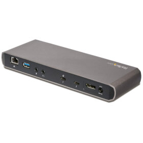 תחנת עגינה למחשב נייד עם מסך כפול Thunderbolt 3 Dock רכזת USB 3.0 עם 3 יציאות StarTech TB3DK2DPPD 85W (2)