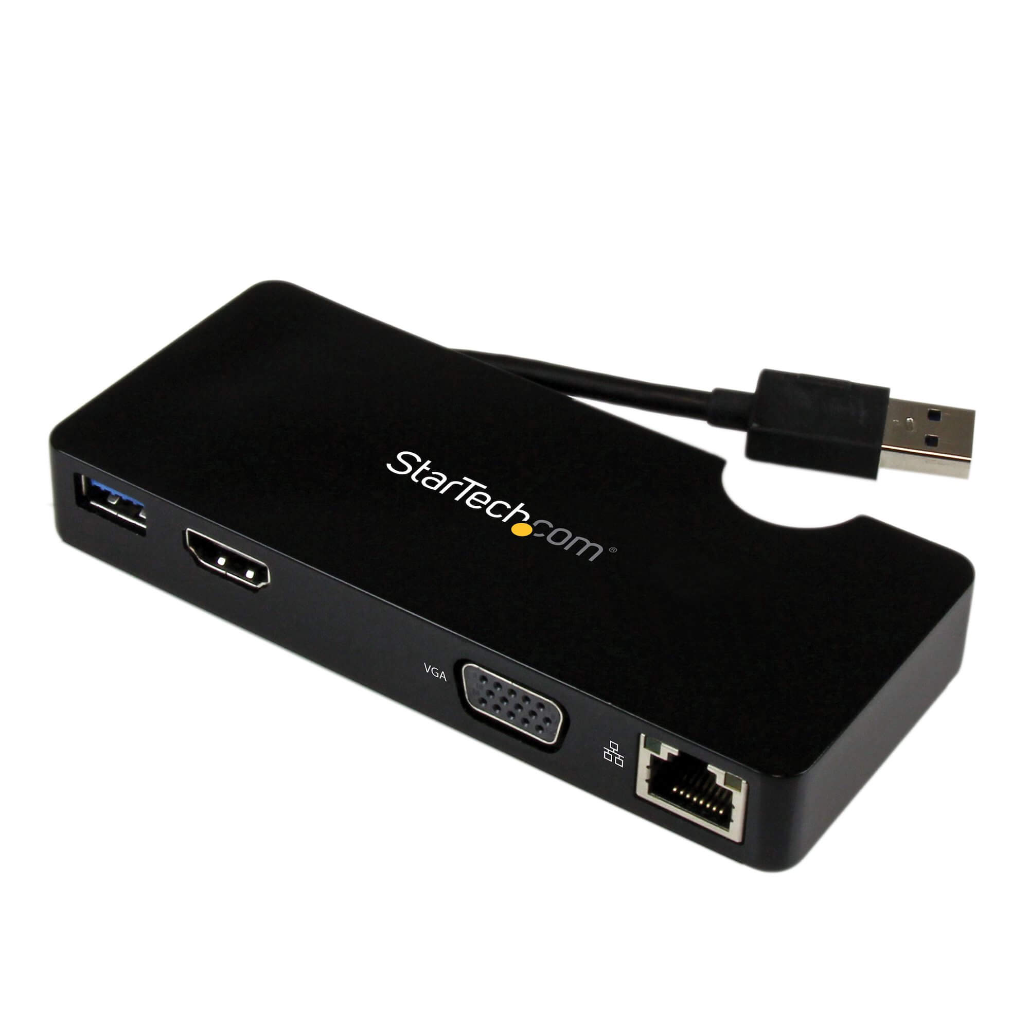 תחנת עגינה לנסיעות למחשבים ניידים - HDMI או VGA - USB 3.0 בצבע שחור StarTech USB3SMDOCKHV (4)