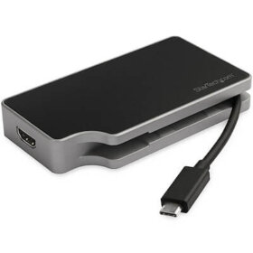 תחנת עגינה לנסיעות עבור מחשבים ניידים USB-C כולל מתאם USB C מרובה יציאות בצבע שחור StarTech DKT30CHVGPD (5)