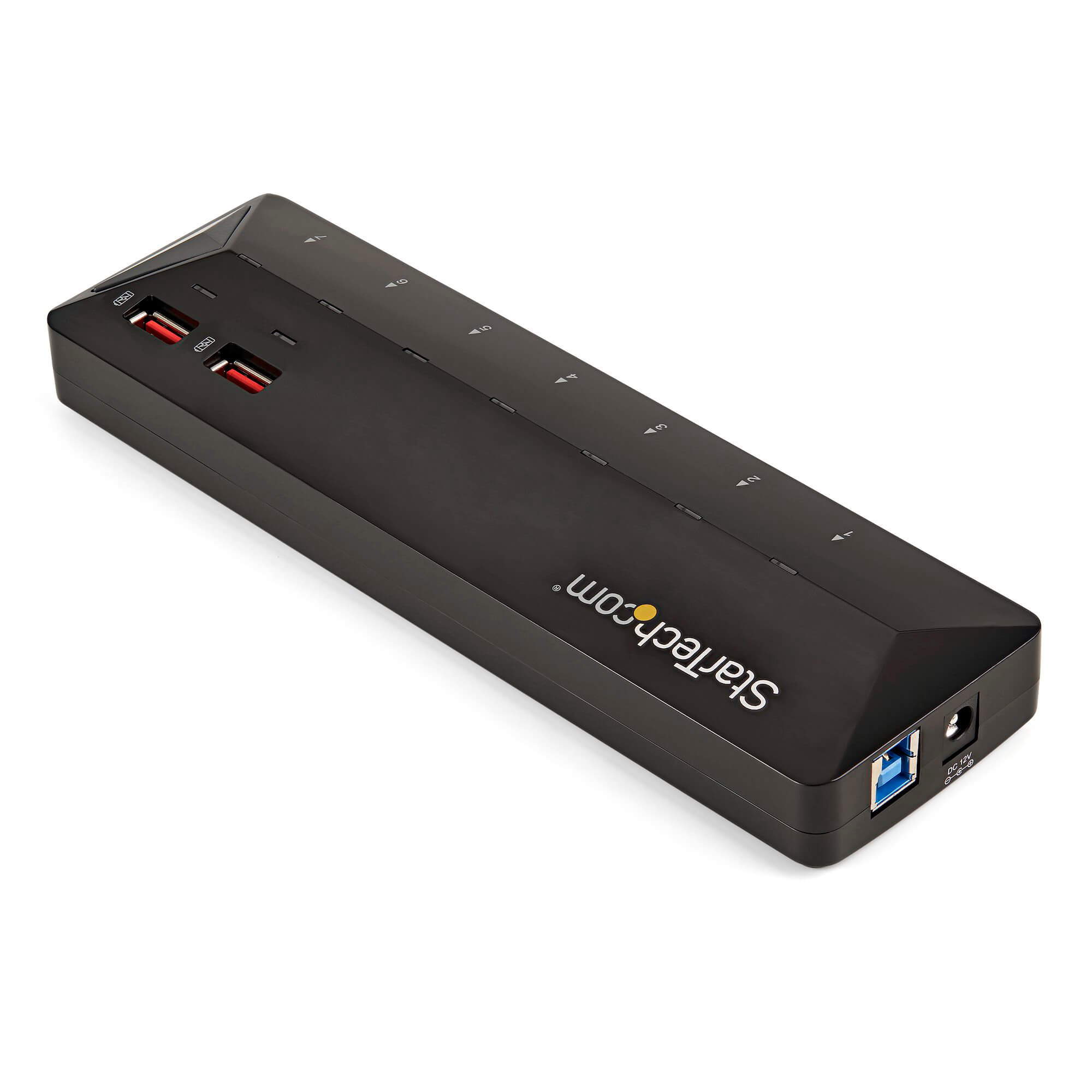 תחנת עגינה רכזת USB 3.0 עם 7 יציאות בתוספת יציאות טעינה ייעודיות - 2 יציאות 2.4A בצבע שחור StarTech ST93007U2C (4)