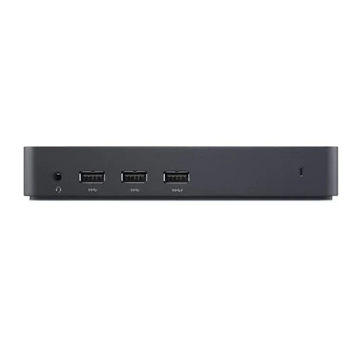 תחנת עגינה USB 3.0 מגוון חיבורים העברת נתונים גבוהה עד שלושה צגים נוספים בצבע שחור Dell D3100 (1)