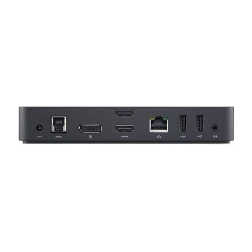 תחנת עגינה USB 3.0 מגוון חיבורים העברת נתונים גבוהה עד שלושה צגים נוספים בצבע שחור Dell D3100 (3)