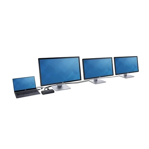 תחנת עגינה USB 3.0 מגוון חיבורים העברת נתונים גבוהה עד שלושה צגים נוספים בצבע שחור Dell D3100 (5)