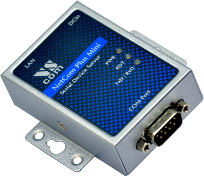 1 יציאת RS232 Ethernet לשרת התקנים טורי VSCOM NetCom Plus 111 Mini 801095 (1)