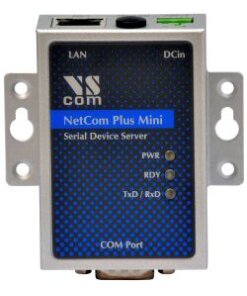 1 יציאת RS232 Ethernet לשרת התקנים טורי VSCOM NetCom Plus 111 Mini 801095 (2)