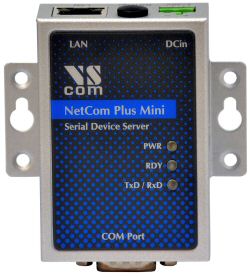 1 יציאת RS232 Ethernet לשרת התקנים טורי VSCOM NetCom Plus 111 Mini 801095 (2)
