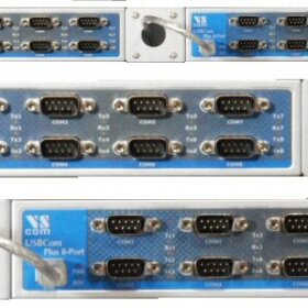 16 יציאות RS232422485 Ethernet לשרת התקנים טוריים VSCOM NetCom PLUS 1613 801240