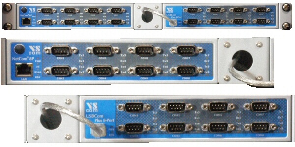 16 יציאות RS232422485 Ethernet לשרת התקנים טוריים VSCOM NetCom PLUS 1613 801240