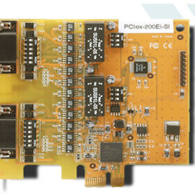 2 חיבורים PCIex כולל פורטים 2RS232, RS422485 חזק VSCOM VScom 200Ei-SI PCIex 820117