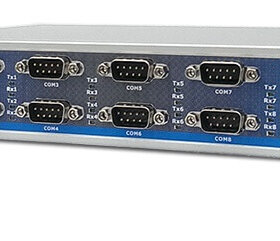 שרת סריאלי RS232 לחיבור TCPIP כולל 8 חיבורים VSCOM |  NetCom Plus 813 | Ethernet to Serial