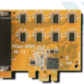 8 חיבורים PCIex כולל פורטים 8RS232 חזק VScom 800E PCIex 820110