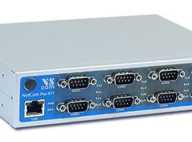 8 יציאות RS232 Ethernet לשרת התקנים טוריים VSCOM NetCom PLUS 811 801190