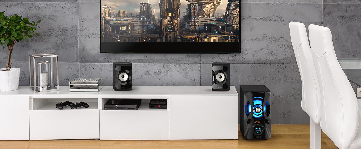 רמקולים Bluetooth קראטיב כולל סאבוופר 2.1 Creative SPK-SBS-E2900 Wireless Bluetooth Speakers