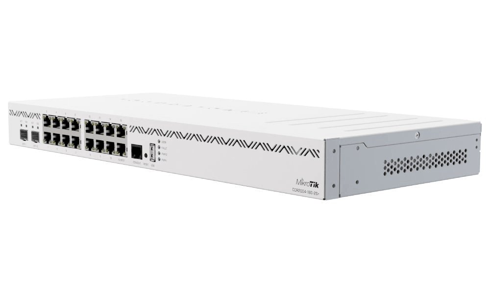 נתב מיקרוטיק 16 פורטים MikroTik | CCR2004-16G-2S+ | 2SFP 10G 16xPorts Router