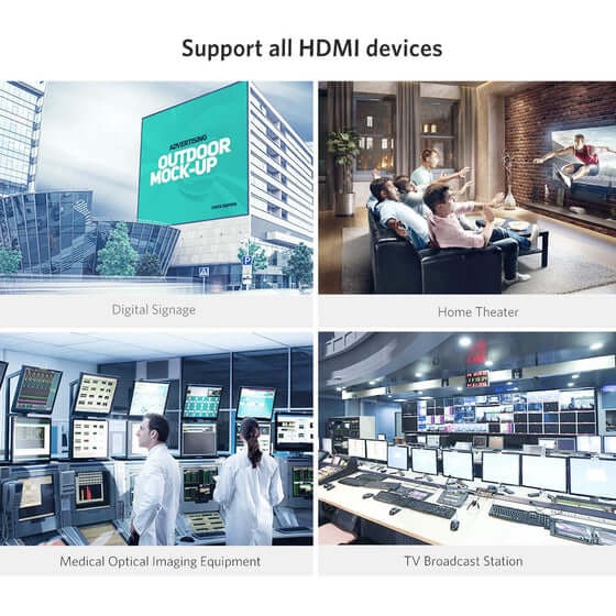 כבל HDMI אופטי אורך הכבל 10 מטר יוגרין UGREEN 50717 HDR 12bit 3D 18Gbps 4K 60HZ HDMI Fiber Optic Cable