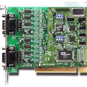 כרטיס UPCI כולל 2 יציאות 2xRS232, RS422485 חזק VSCOM VScom 200I UPCI 820160