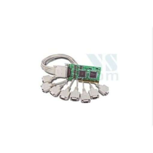 כרטיס UPCI פרופיל נמוך 8 יציאות RS232 בצבע לבן VSCOM VScom 800H UPCI Low profile 820155