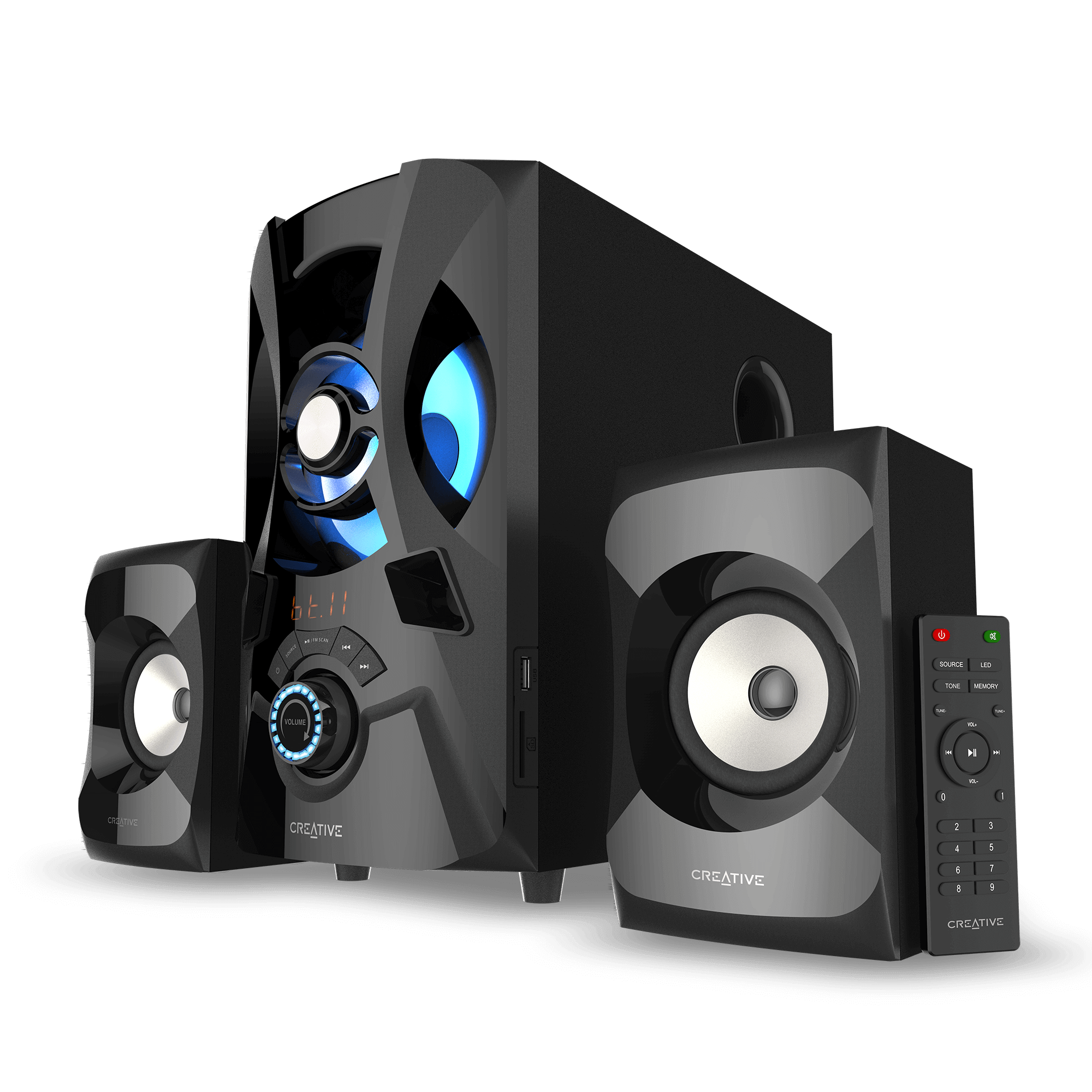 רמקולים Bluetooth קראטיב כולל סאבוופר 2.1 Creative SPK-SBS-E2900 Wireless Bluetooth Speakers