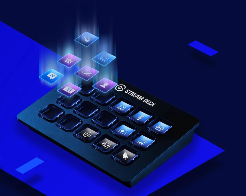 שלט חיבור Type-C בצבע שחור ELGATO 10GAA9901 Stream Deck