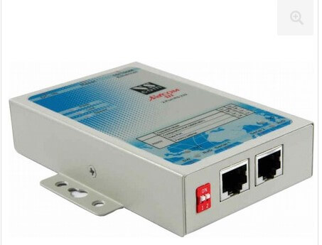 שרת IP לשליטה ב-2 יציאות RS232 כולל RS232 RJ45 with cable DB9 to TCPIP בצבע לבן VSCOM NetCom 211 800140