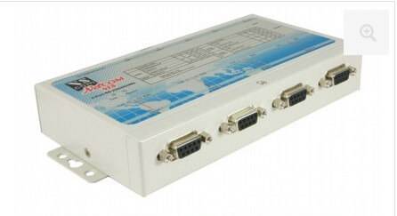 שרת IP לשליטה ב-4 יציאות RS232 כולל RS232 DB9 to TCPIP בצבע לבן VSCOM NetCom 411 800150 (2)
