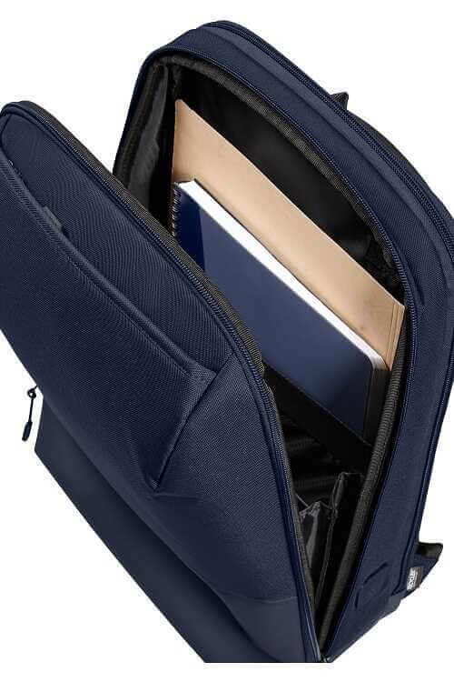 תיק גב למחשב נייד בצבע כחול – Samsonite BLUESams StackD Biz 15.6 Backpack Laptop Bag (2)