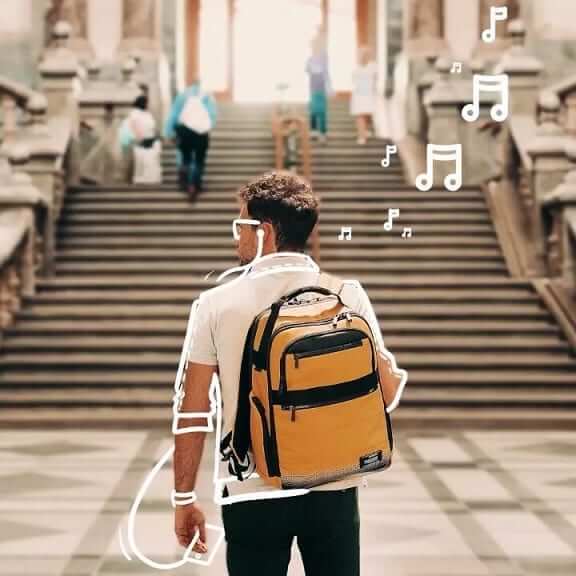 תיק גב מעוצב למחשב סמסונייט בצבע צהוב– Samsonite YELLOWCVM14.1 CityVibe 14.1 Backpack Laptop Bag (1)