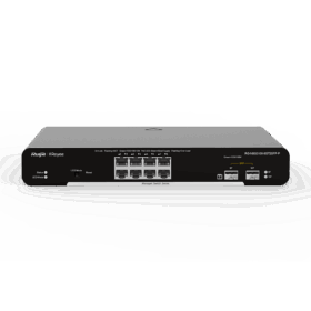 מתג 8 יציאות PoE הספק 125W מנוהל Ruijie Networks | RG-NB3100-8GT2SFP-P | 2SFP Manage Switch
