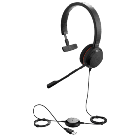 אוזניות ג'אברה מדונה עם סינון רעשים Jabra Evolve 20 Professional Headset