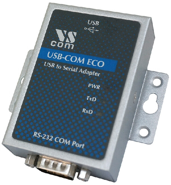 מתאם USB-COM ECO ל RS232 עבור בקרת אוטומציה מורכבים VSCOM VScom USB-COM ECO 854100