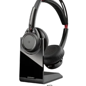 אוזניות אלחוטיות חיבור Bluetooth פולי POLY 202652-102 VOYAGER FOCUS UC BT HEADSET B825-M (1)