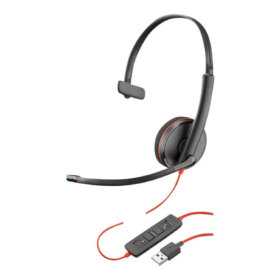 אוזניות חוטיות עם מיקרופון חיבור USB-C פולי POLY 209744-22 Blackwire 3210 USB-C Headset