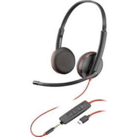 אוזניות חוטיות עם מיקרופון חיבור USB-C פולי POLY 209751-22 Blackwire C3225 USB-C Headset
