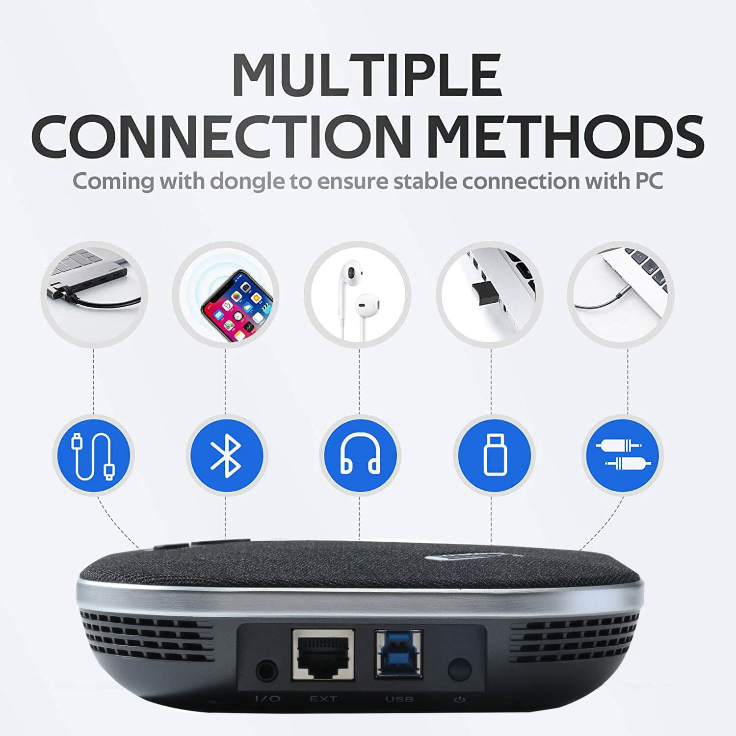 דיבורית שולחנית לחדרי ישיבות TENVEO | TEVO-NA200B | Conference Microphone With Speaker