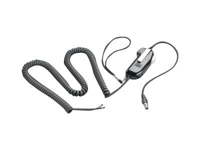 מתאם לאוזניות פולי POLY 208180-02 DCH - PTT (push-to-talk)
