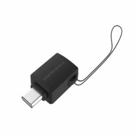 סוללה חלופית מתאם USB-A ל-USB-C בצבע שחור POLY 209505-01