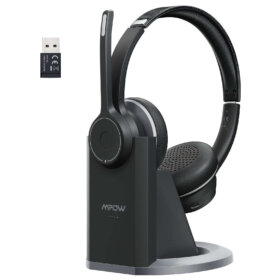 אוזניות אלחוטיות עם מעמד טעינה MPOW MPBH483BB HC5 Pro Bluetooth Headset