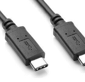 כבל חיבור USB-C זכר לזכר USB-C במהירות 10Gbps באורך 1 מטר TopX USBC10G1M USB3.2 Gen2