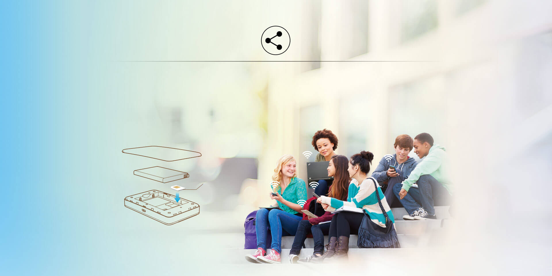 מודם סלולרי דור 4 עם סוללה - TP-Link  M7350 V7  2000mAh  4G LTE Mobile Wi-Fi