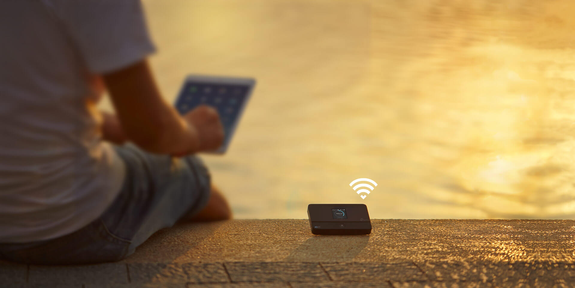 מודם סלולרי דור 4 עם סוללה - TP-Link  M7350 V7  2000mAh  4G LTE Mobile Wi-Fi