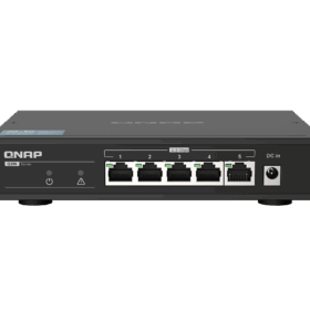 מתג שולחני 5 פורטים קיונאפ Qnap QSW-1105-5T 2.5Gbps Desktop Switch