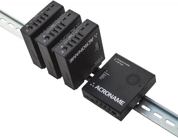 רכזת USB 2.0 תעשייתית חכמה עם 4 יציאות הניתנים לתכנות Acroname S77-USBHUB-2X4 (4)