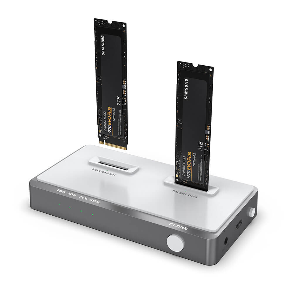 משכפל דיסקים NVMe חיבור USB-C מהירות העתקה עד Rocketek | ME922 | 1.2GBs