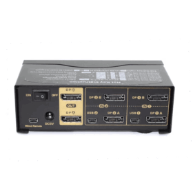 קופסאות מיתוג 2 מסכים DP 4K גולד-טאץ' Gold Touch KVM-DP-2-2 2 Port DP KVM Switch