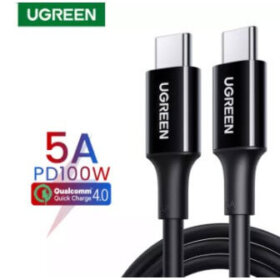 כבל טעינה מהירה Type-C ל PD הספק 100W אורך הכבל 2 מטר יוגרין UGREEN 80372